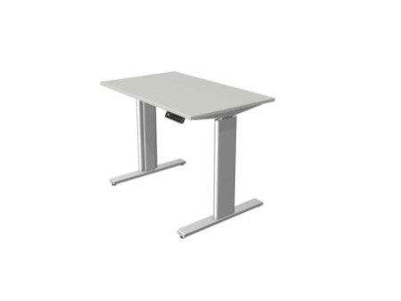 kerkmann Table de bureau assis-debout Move 3 tube,gris clair