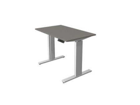 kerkmann Table de bureau assis-debout Move 3 tube, graphite