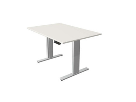 kerkmann Table de bureau assis-debout Move 3 tube, blanc
