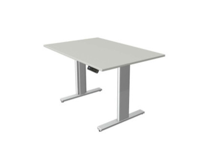 kerkmann Table de bureau assis-debout Move 3 tube,gris clair