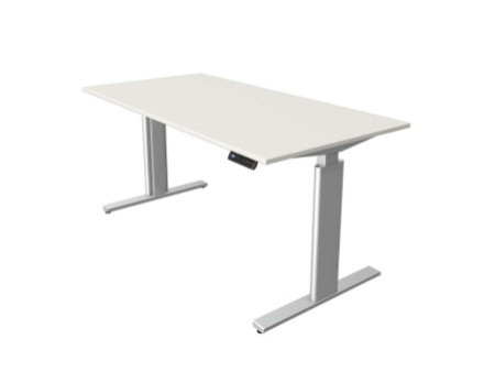 kerkmann Table de bureau assis-debout Move 3 tube, blanc