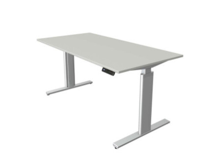 kerkmann Table de bureau assis-debout Move 3 tube,gris clair