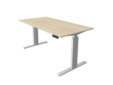 kerkmann Table de bureau assis-debout Move 3 tube, érable