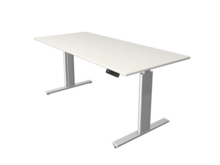 kerkmann Table de bureau assis-debout Move 3 tube, blanc