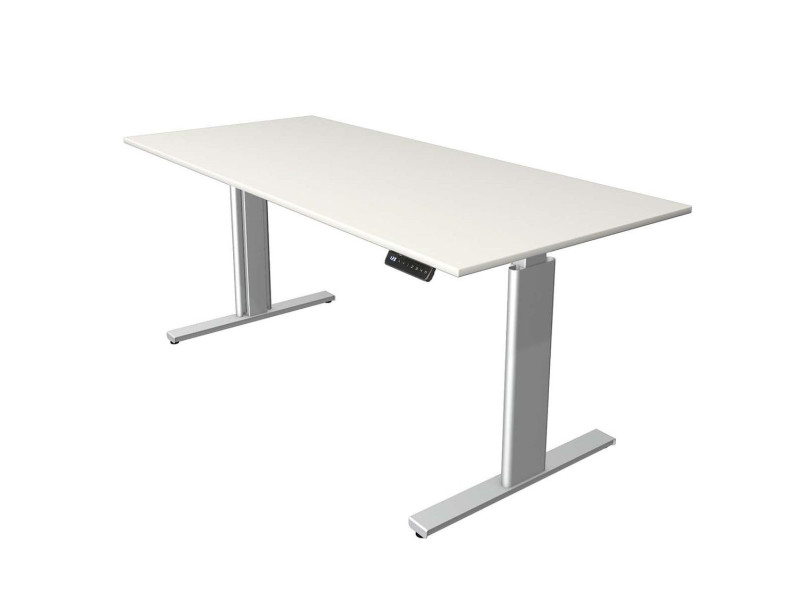 kerkmann Table de bureau assis-debout Move 3 tube, blanc