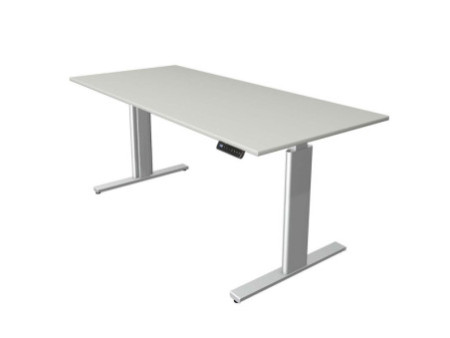 kerkmann Table de bureau assis-debout Move 3 tube,gris clair