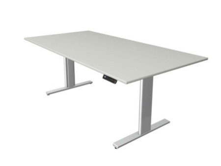kerkmann Table de bureau assis-debout Move 3 tube,gris clair
