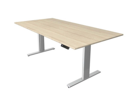 kerkmann Table de bureau assis-debout Move 3 tube, érable
