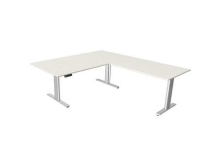 kerkmann Table de bureau assis-debout Move 3 tube, gris