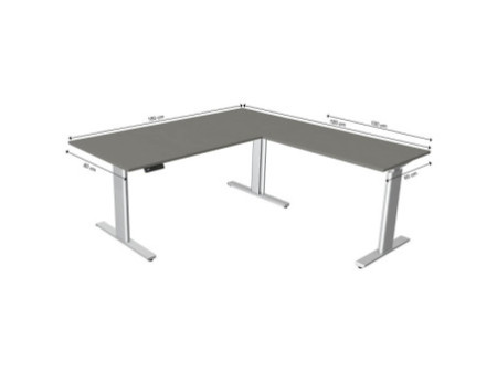 kerkmann Table de bureau assis-debout Move 3 tube