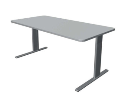 kerkmann Bureau UNIC, (L)1.600 mm, gris clair