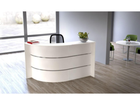 kerkmann Comptoir arrondi BARI Compact, (L)1.750 x (P)950 mm