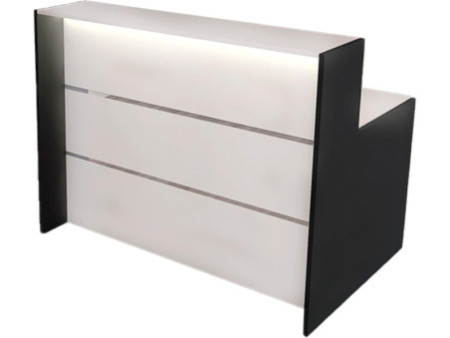 kerkmann Comptoir linéaire BARI Compact, blanc/anthracite