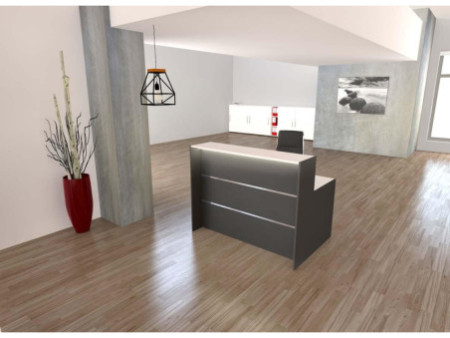 kerkmann Comptoir linéaire BARI Compact, anthracite