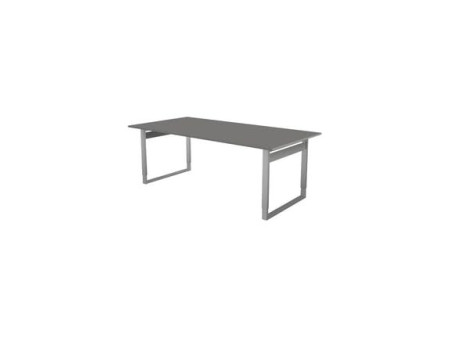 kerkmann Table de conférence Form 5, (L)2.000 mm, gris clair