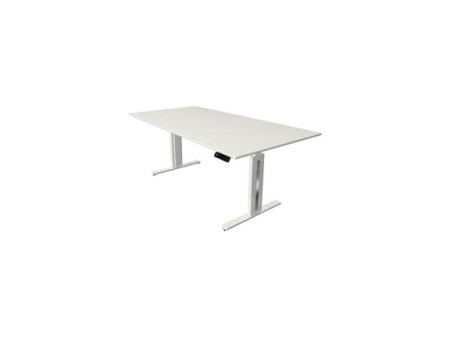 kerkmann Table de bureau assis-debout Move 3 fresh, blanc