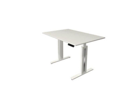 kerkmann Table de bureau assis-debout Move 3 fresh, blanc
