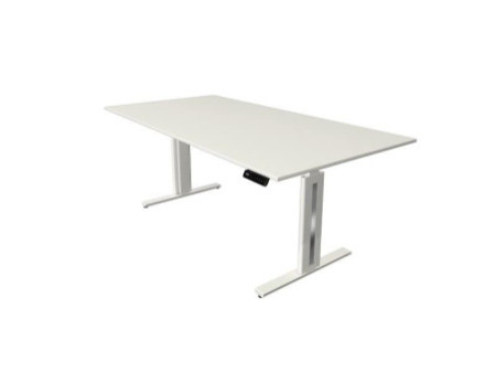 kerkmann Table de bureau assis-debout Move 3 fresh, blanc