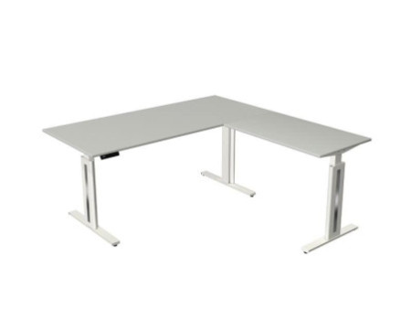 kerkmann Table de bureau assis-debout Move 3 fresh, gris