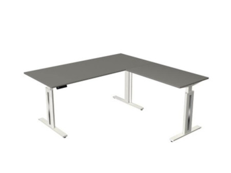 kerkmann Table de bureau assis-debout Move 3 fresh, graphite