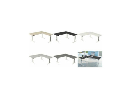 kerkmann Table de bureau assis-debout Move 3 fresh, graphite