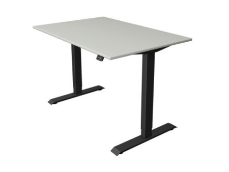 kerkmann Table de bureau assis-debout Move 1, gris clair