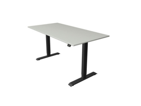 kerkmann Table de bureau assis-debout Move 1, gris clair