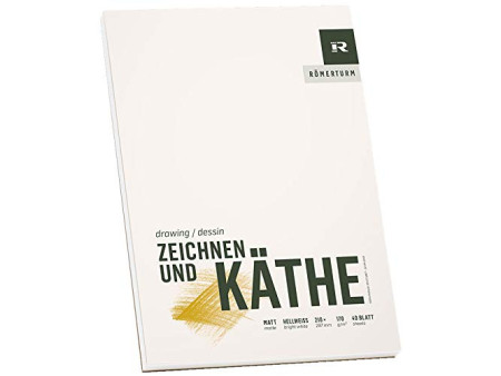 RÖMERTURM Bloc pour artistes 'DESSINER ET KÄTHE', A4
