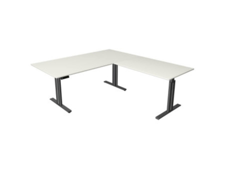 kerkmann Table de bureau assis-debout Move 3 elegant, gris
