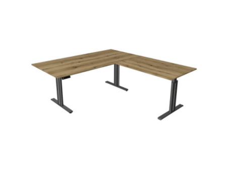 kerkmann Table de bureau assis-debout Move 3 elegant, gris
