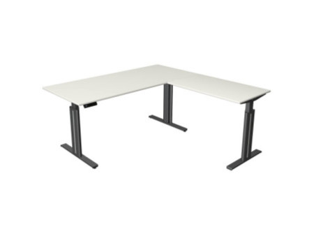 kerkmann Table de bureau assis-debout Move 3 elegant, blanc