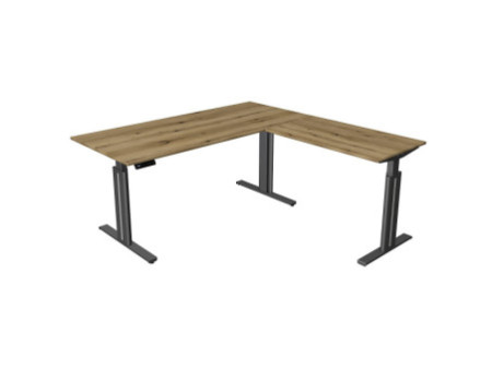 kerkmann Table de bureau assis-debout Move 3 elegant, chêne