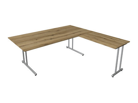 kerkmann Bureau Start Up avec extension, gris clair