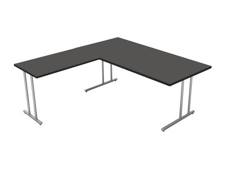 kerkmann Bureau Start Up avec extension, gris clair