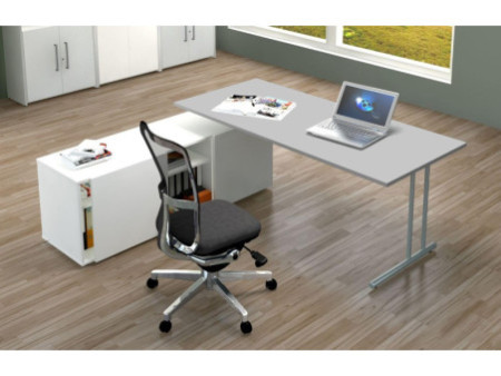 kerkmann Poste de travail complet Start Up, gris clair
