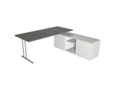 kerkmann Poste de travail complet Start Up, graphite