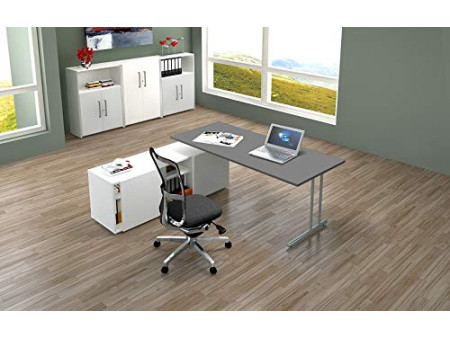 kerkmann Poste de travail complet Start Up, graphite
