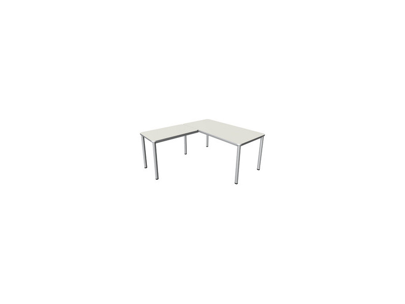 kerkmann Bureau PRIME avec extension, (L)1.600 mm, gris