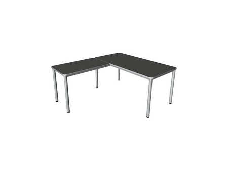 kerkmann Bureau PRIME avec extension, (L)1.600 mm,