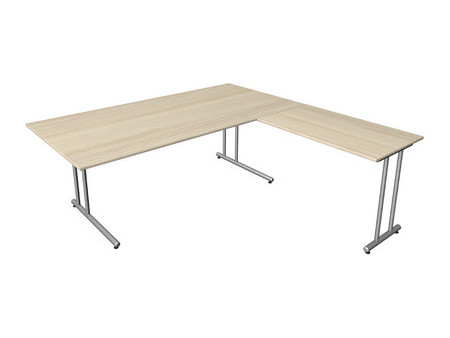 kerkmann Bureau Start Up avec extension, (L)1.600 mm, chêne