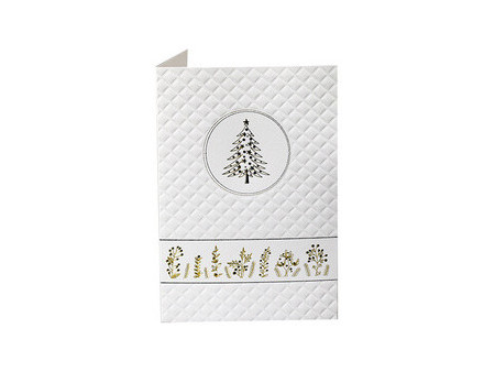 RÖMERTURM Carte de Noël 'Blanc sapin'