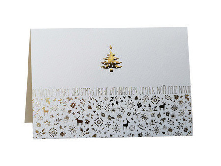 RÖMERTURM Carte de Noël 'Noël doré'