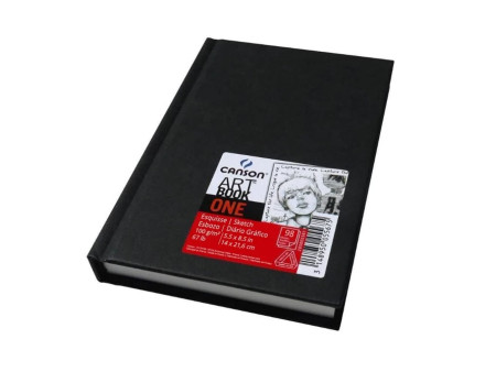 CANSON Carnet de dessin ARTBOOK ONE, 140 x 216 mm, noir