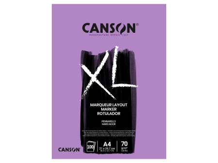 CANSON Bloc croquis et études 'XL MARKER', 70 g/m2, A4