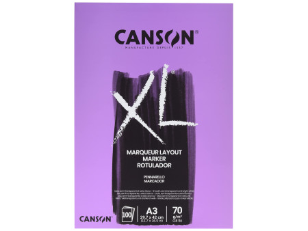 CANSON Bloc croquis et études 'XL MARKER', A3, 70 g/m2