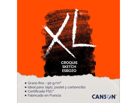CANSON Bloc à croquis et esquisse 'XL CROQUIS', A5, 90 g/m2