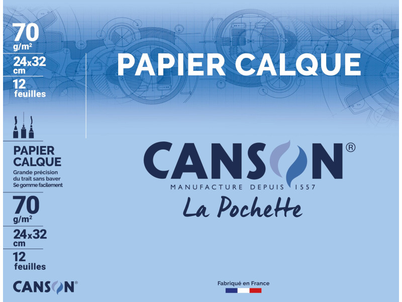CANSON Papier calque satin, 240 x 320 mm, 70 g/m2