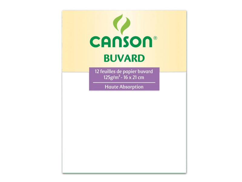 CANSON Buvard, 160 x 210 mm, 125 g/m2, blanc