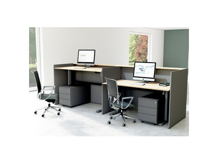 kerkmann Comptoir Marino up & down, grand, anthracite/chêne