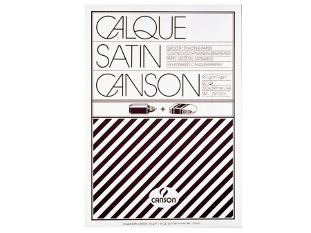 CANSON Bloc papier calque satin, A4, 90 g/m2